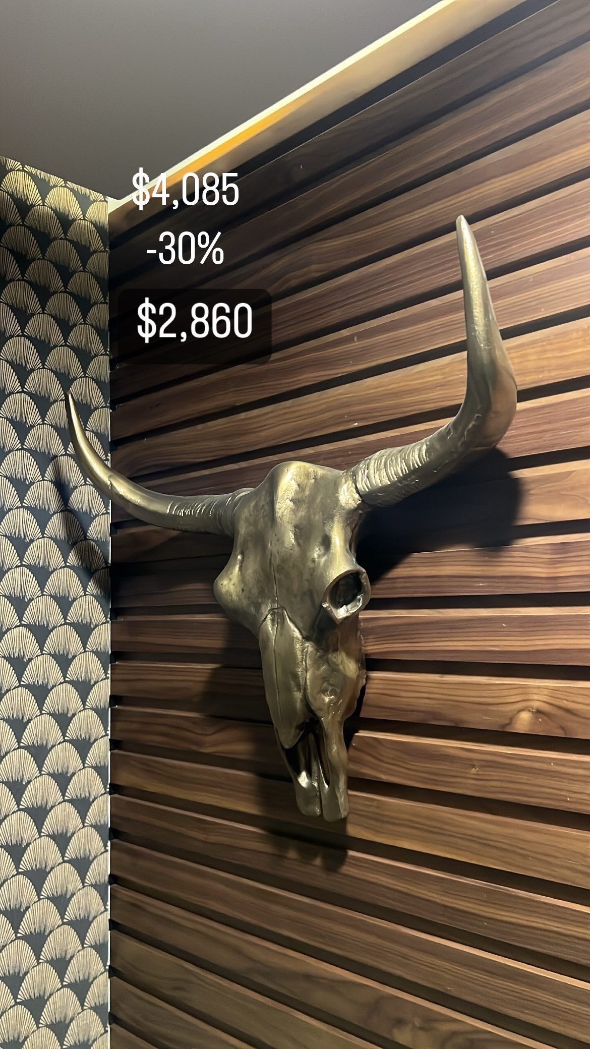 WALL DECOR BULL HEAD