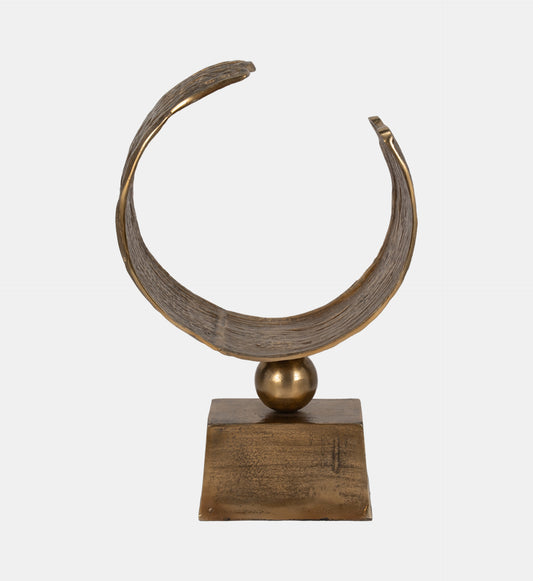 ESCULTURA ROUND ANTIQUE BRASS