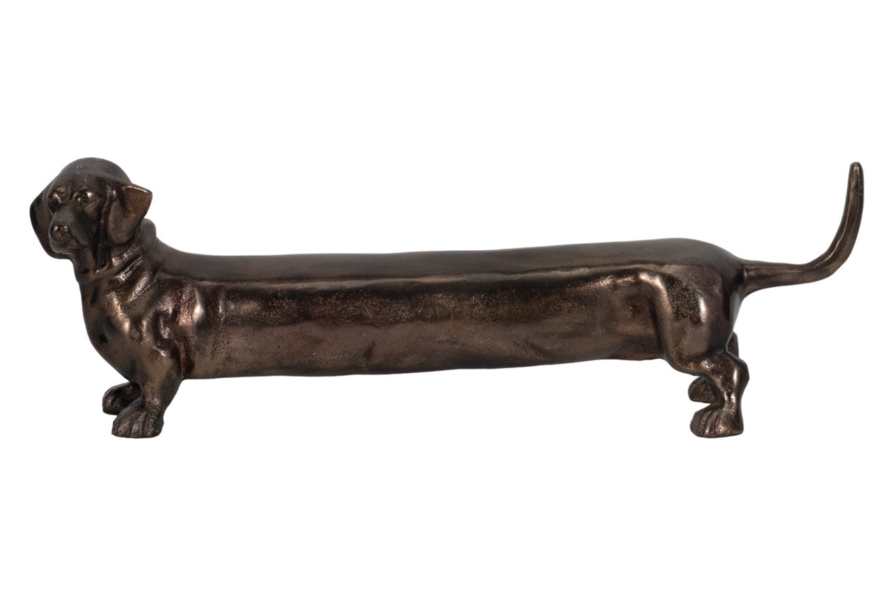 BRONZE DOG ESCULTURA